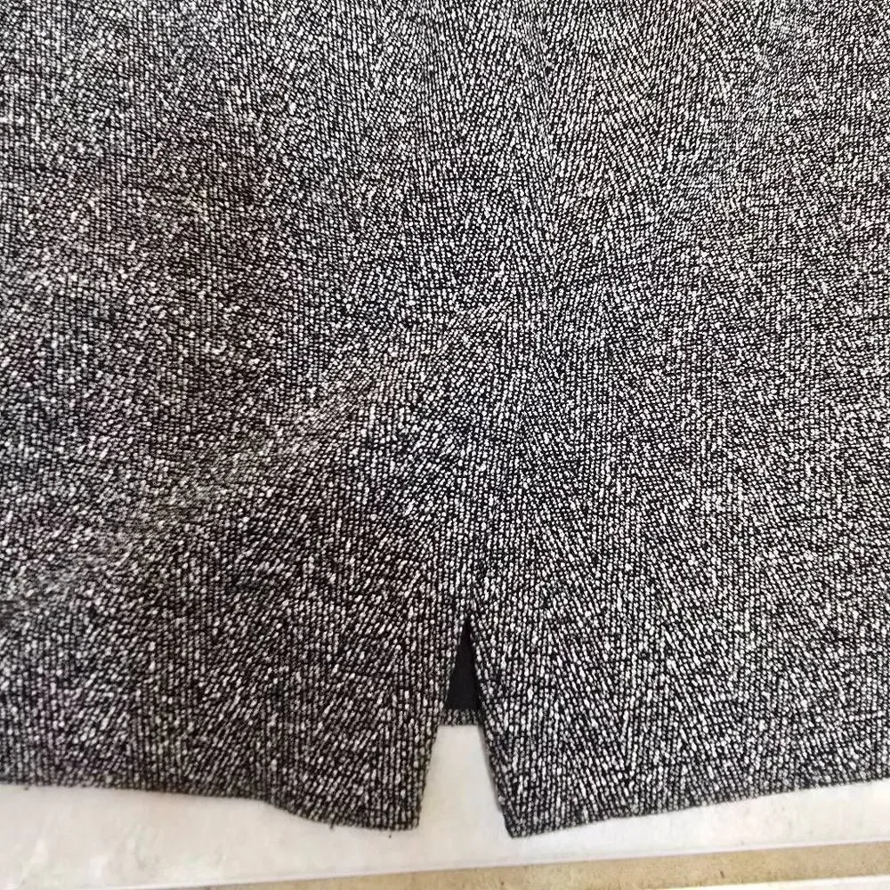 Ann Taylor Wool Blend Pencil Skirt Size 4 Grey Tweed Career Professional